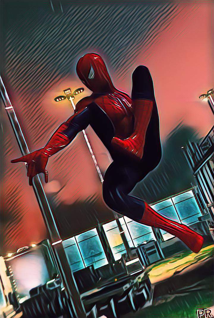 Tobeys suit with picsarts filters | Marvel Amino