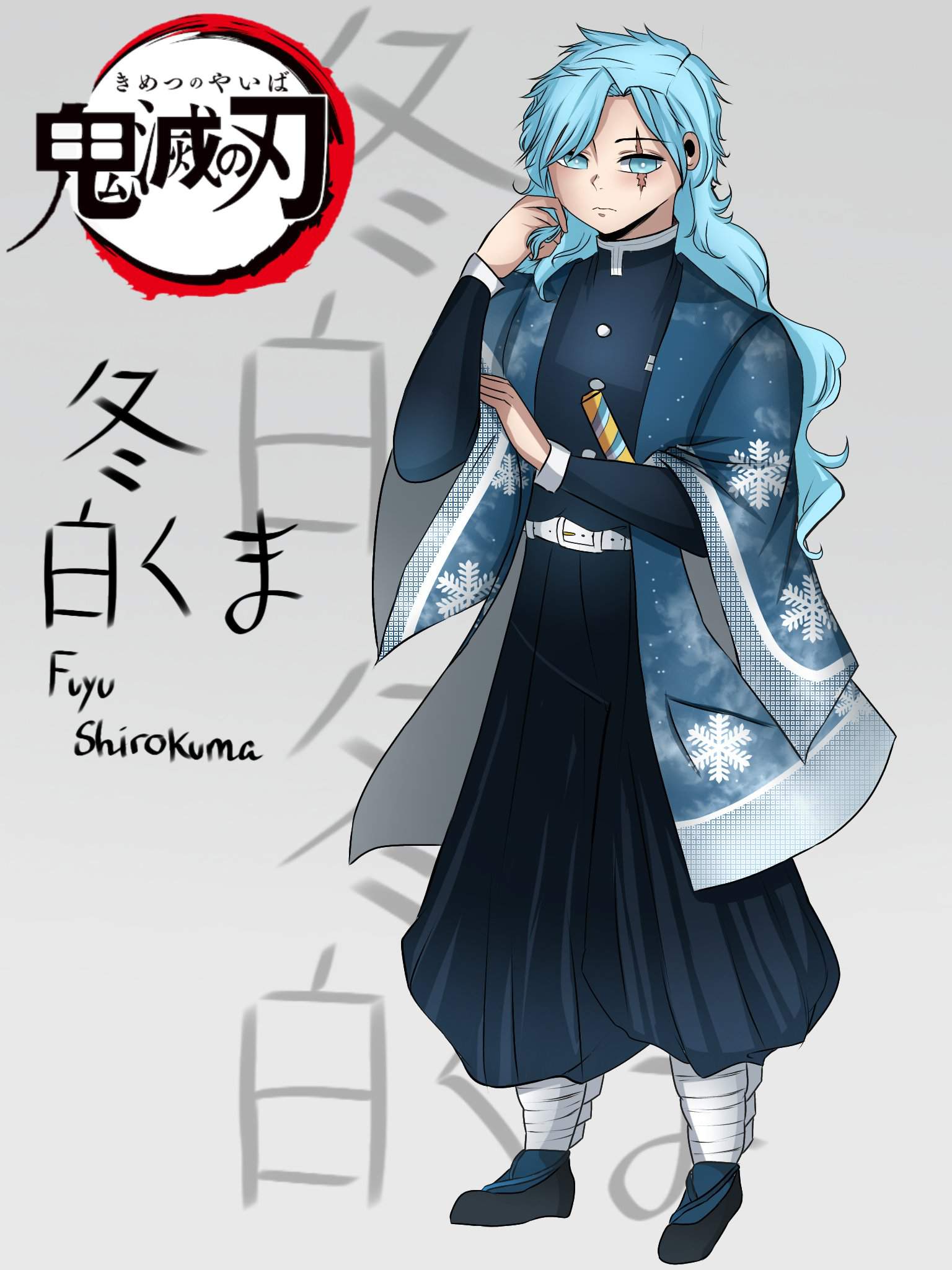 Fuyu Shirokuma (he's another oc redesign) | Demon Slayer: Kimetsu No ...