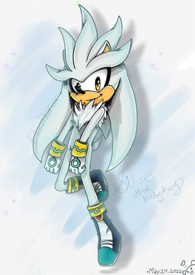 [Fan art] Silver the hedgehog 💙 | Sonic Artist Central Amino