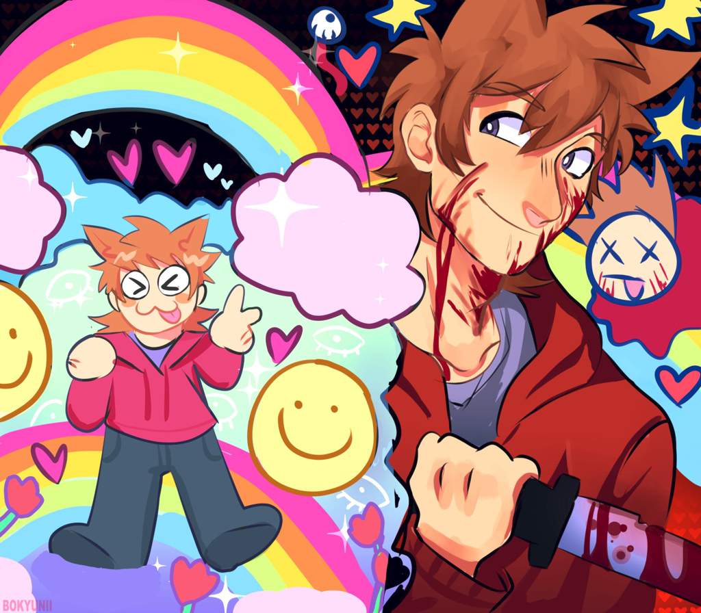 SUNSHINE LOLLIPOPS AND RAINBOWS 🌈 🌤(WARNING BLOOD) | 🌎Eddsworld🌎 Amino