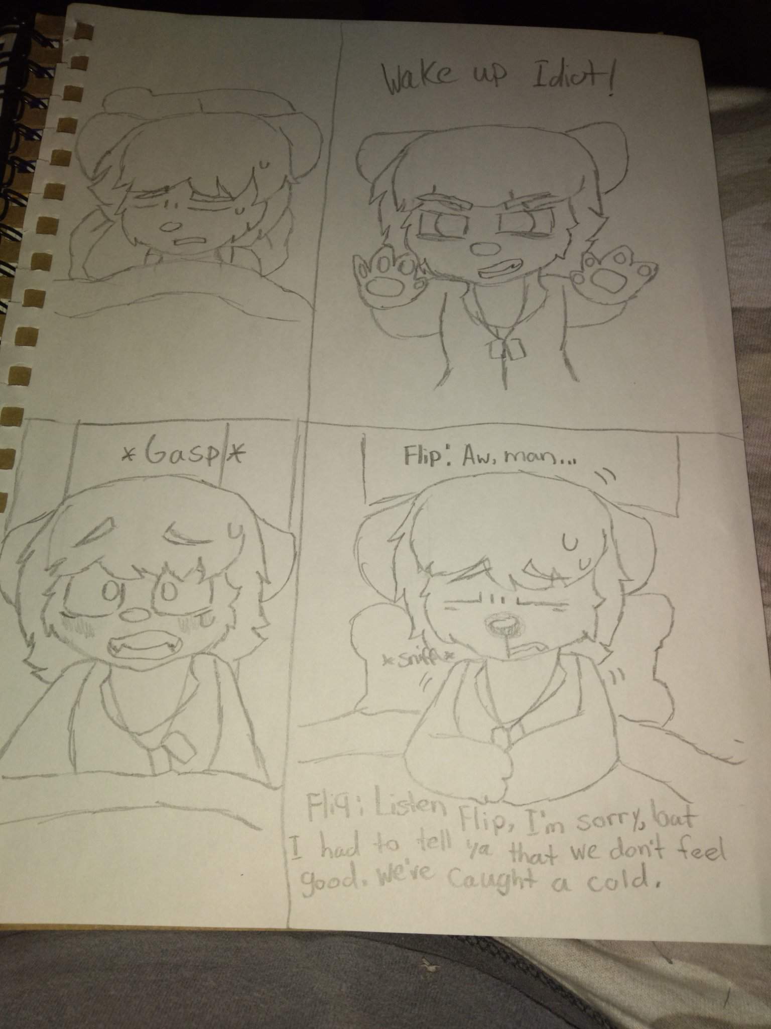 Soldier's Sick Day Pages 1 and 2 | Happy Tree Friends Amino