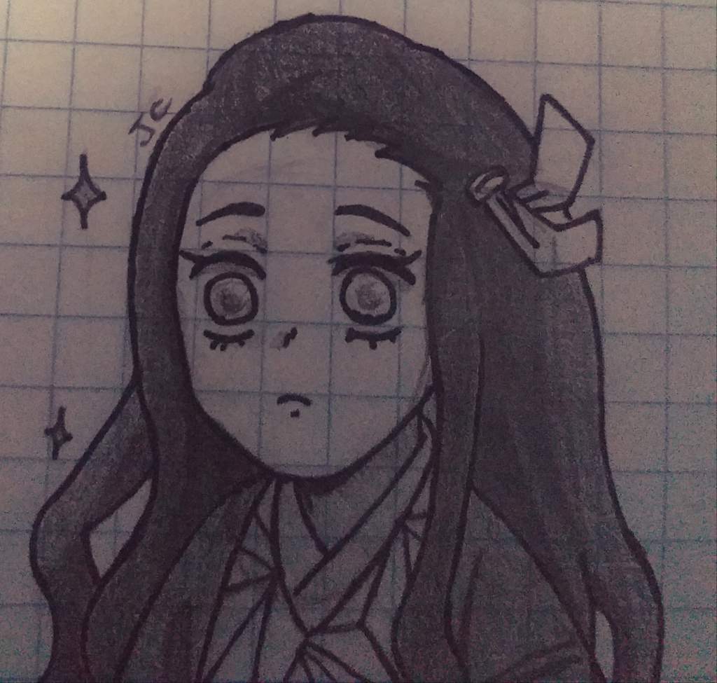 Un dibujo rápido de la nezuko :³ | •Anime• Amino