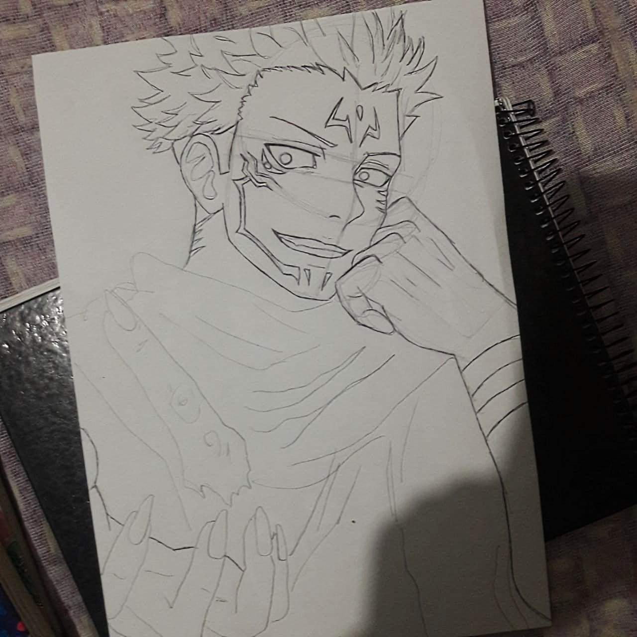 Passo a passo do desenho (sukuna) | – Jujutsu Kaisen Amino