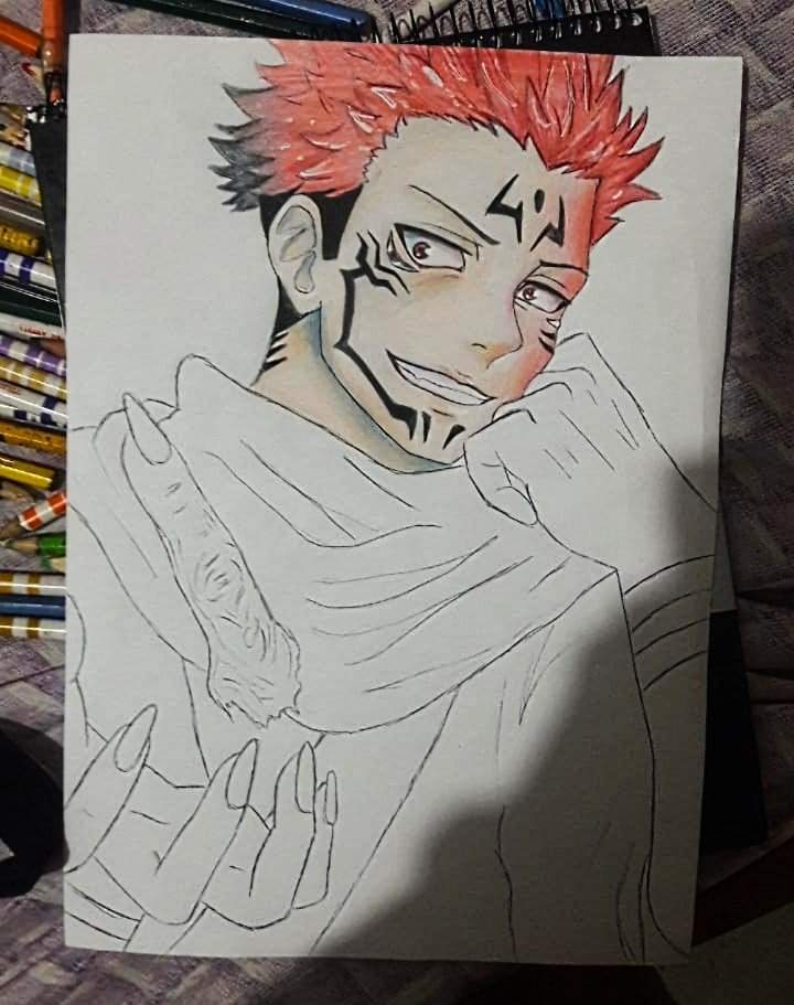 Passo a passo do desenho parte 2 (Sukuna) | – Jujutsu Kaisen Amino