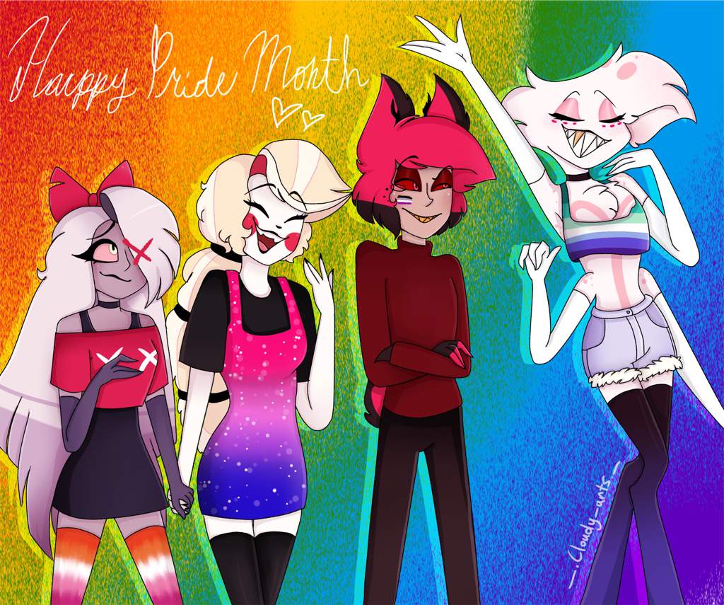 Happy Pride Month 🌈 Hazbin Hotel Official Amino