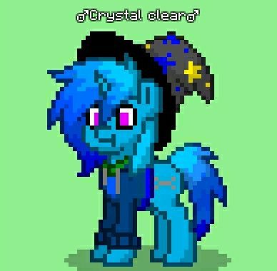 My first ever sonic oc remade into pony town, she is a young painter ...