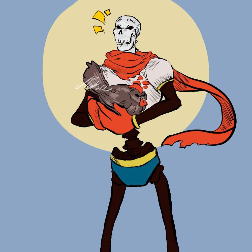 Papyrus and hen | Undertale AUs Amino