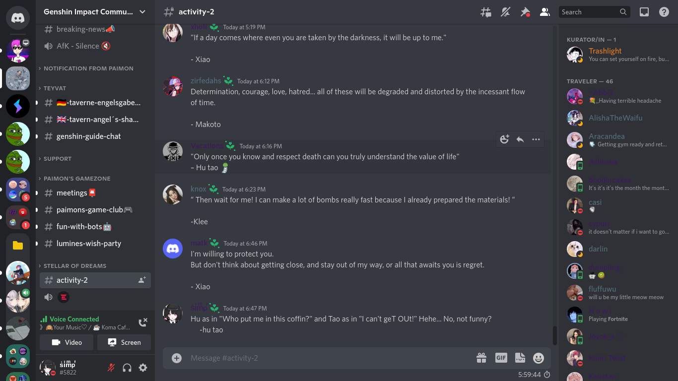 act2 discord opt | Genshin Impact Community GE/EN Amino