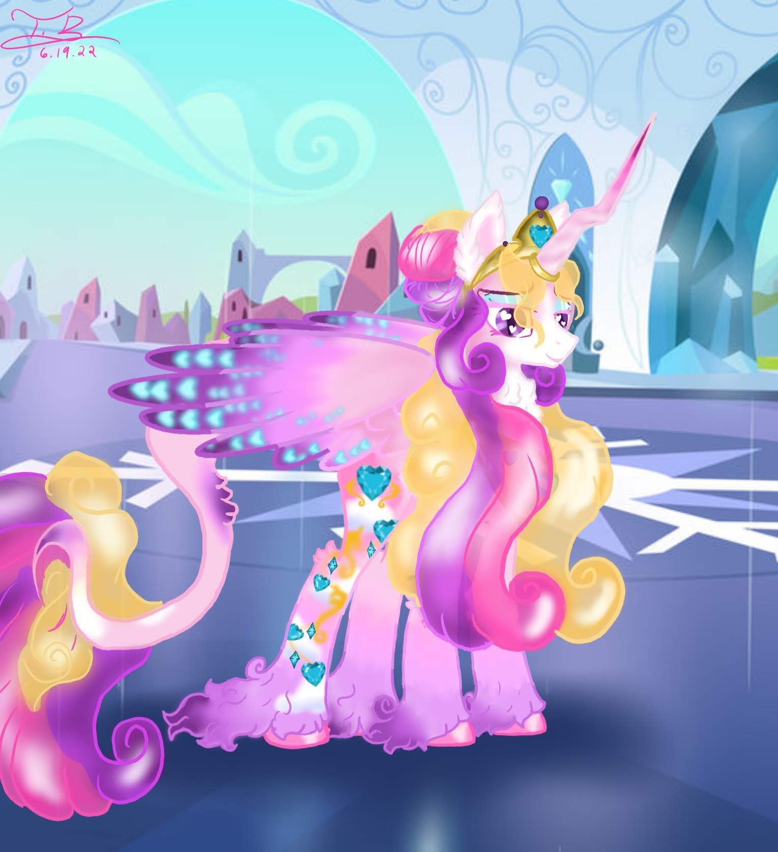 Princess cadence redesign! (And oc art) | Romance Rp And Chats ⛧`*:™ Amino