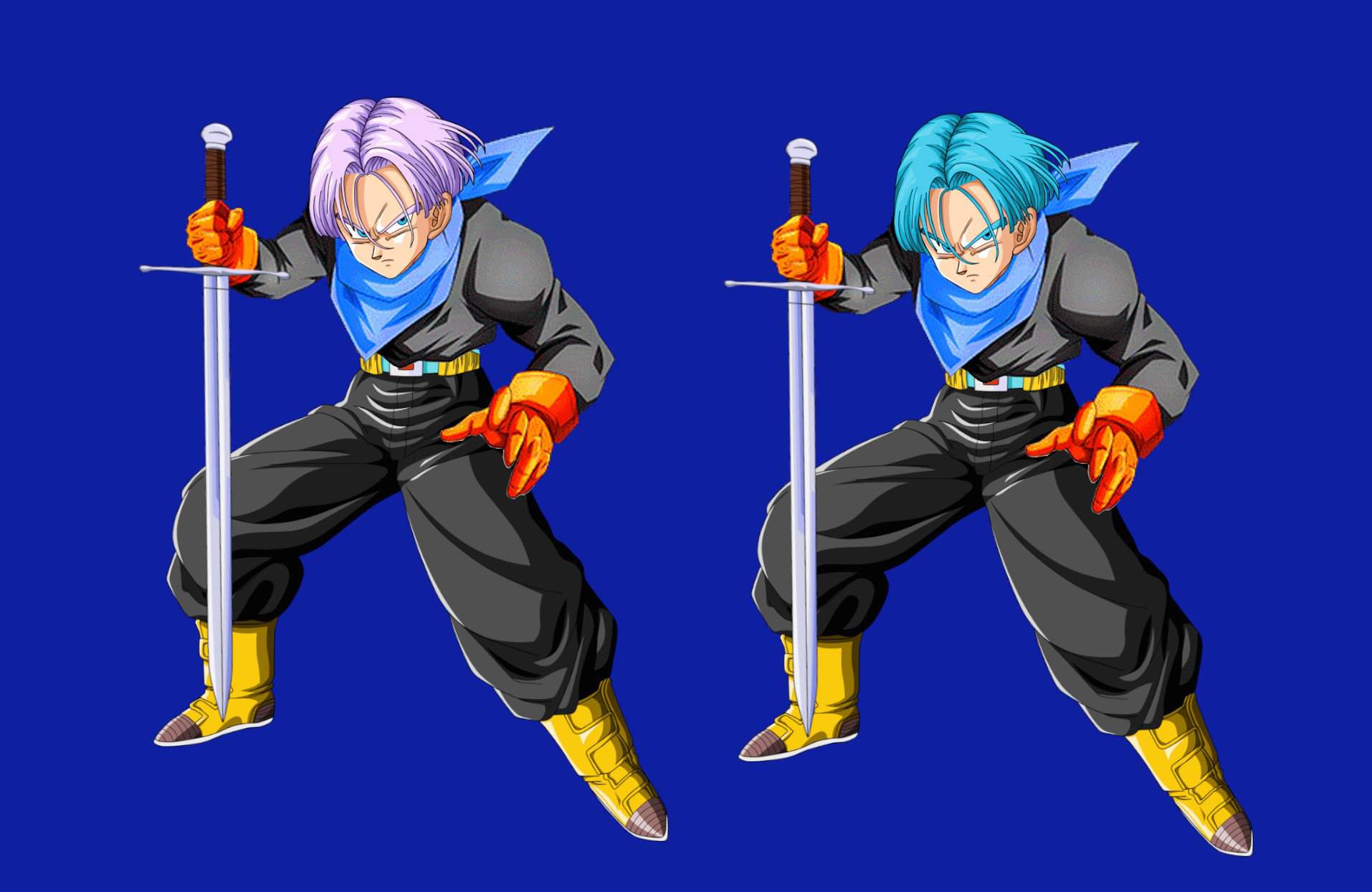 My redesign of GT Trunks - edited on GIMP | Dragonballz Roleplay Series ...