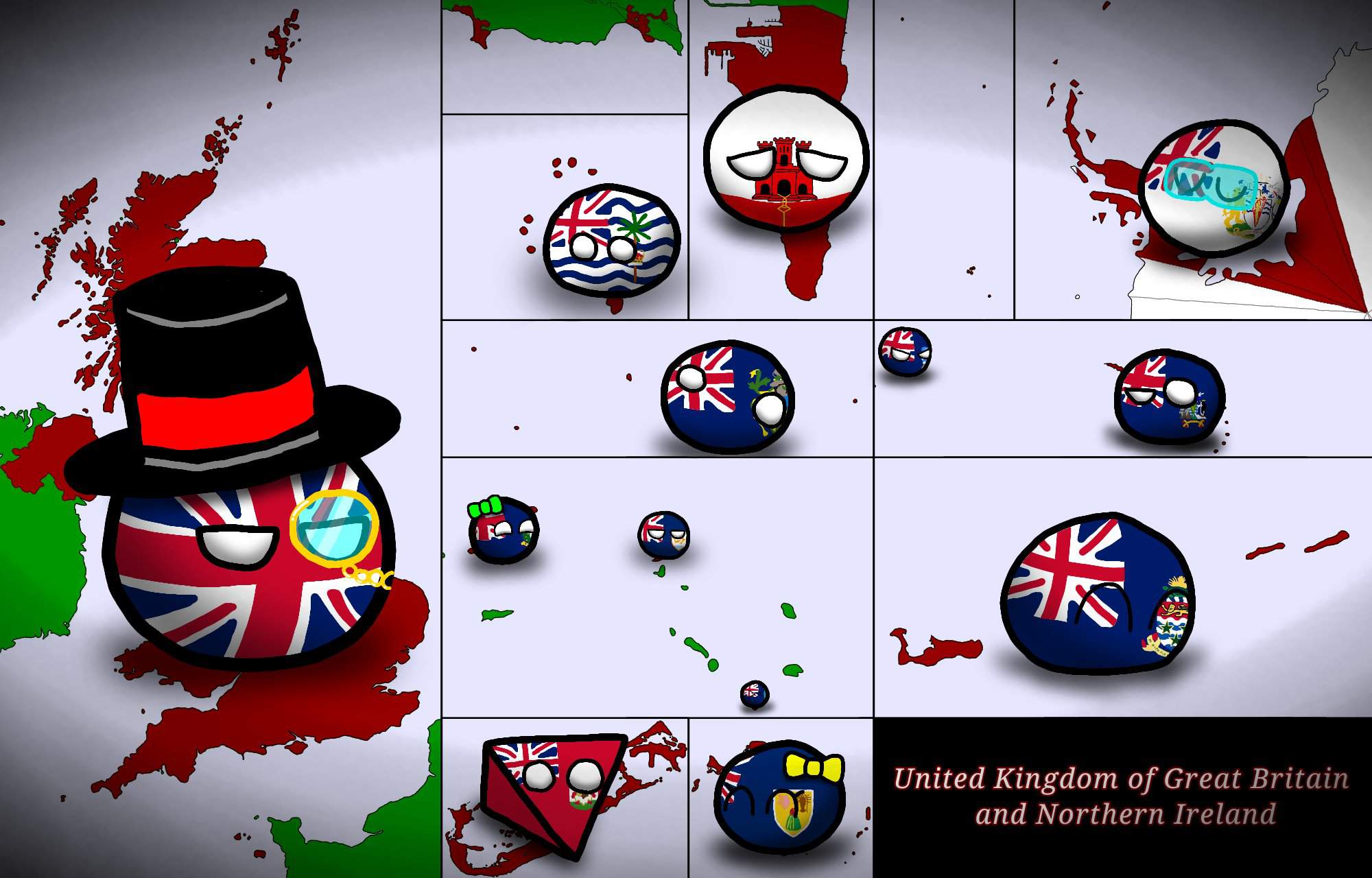 Map of the UK | Polandball Amino