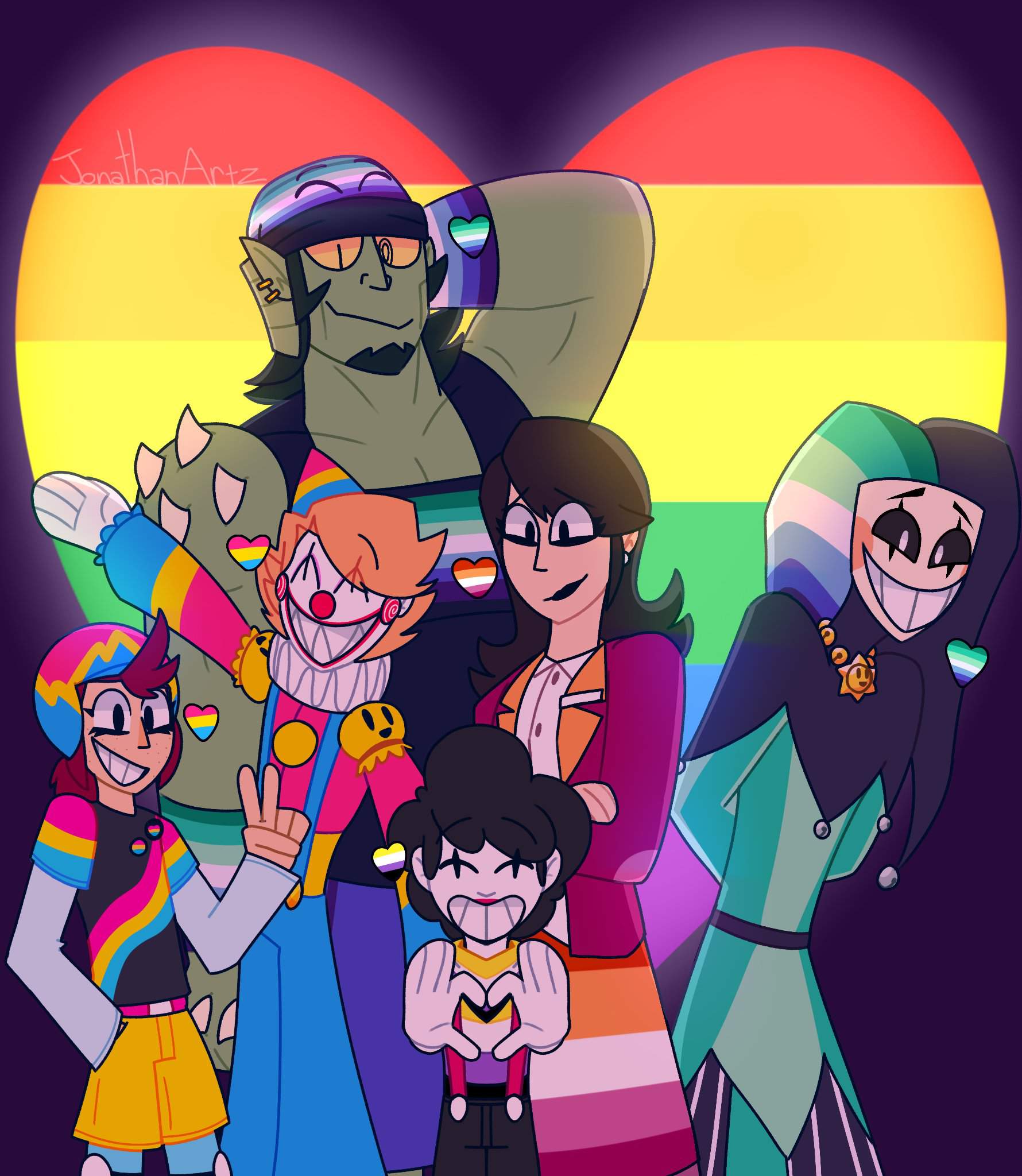 Here's an art for pride month with my brawler characters 🏳️‍🌈 | Brawl ...