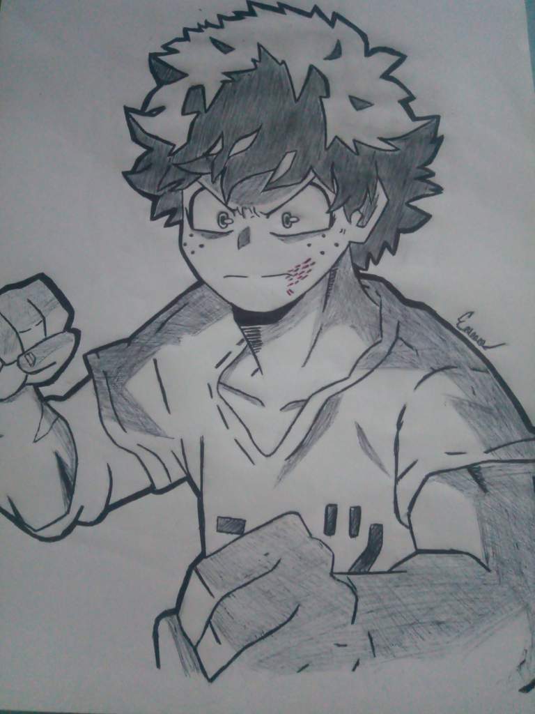 Mi Dibujo de Izuku Midoriya | •Anime• Amino