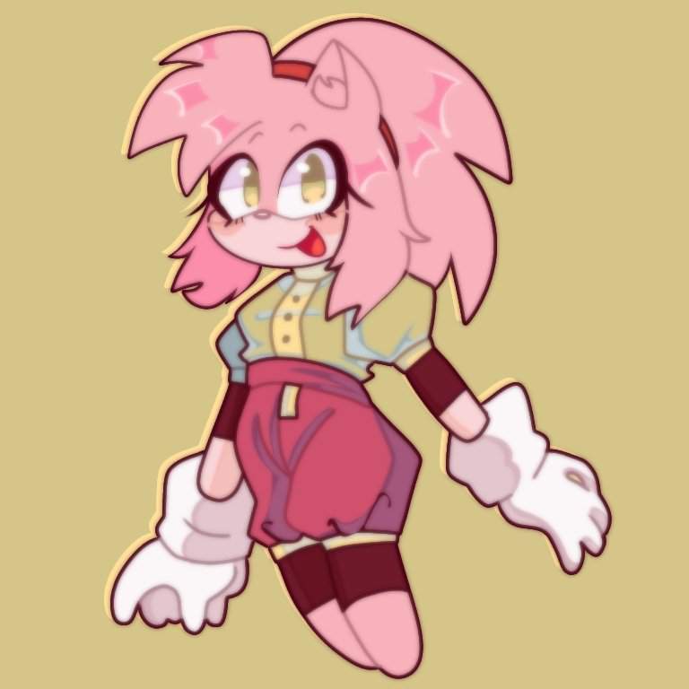 Rediseño De Amy Rose ~dibujo Digital Y Clásico~ Amino 7569