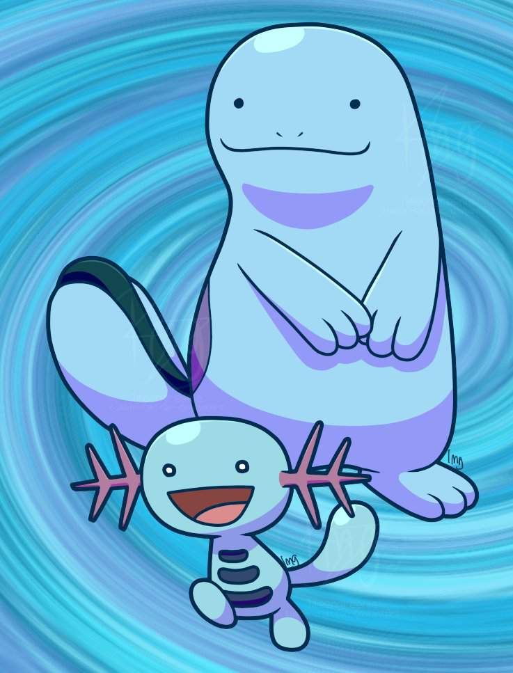 Molan form of Wooper And Quagsire | .Fakemon. Amino