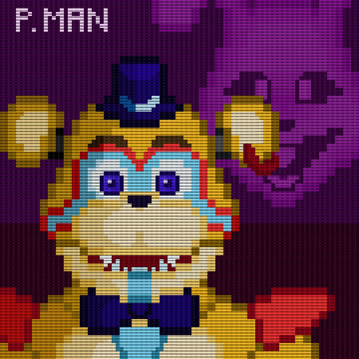 Hola (pixel art de Glamrock Freddy) | °•GG_FANS•° Amino