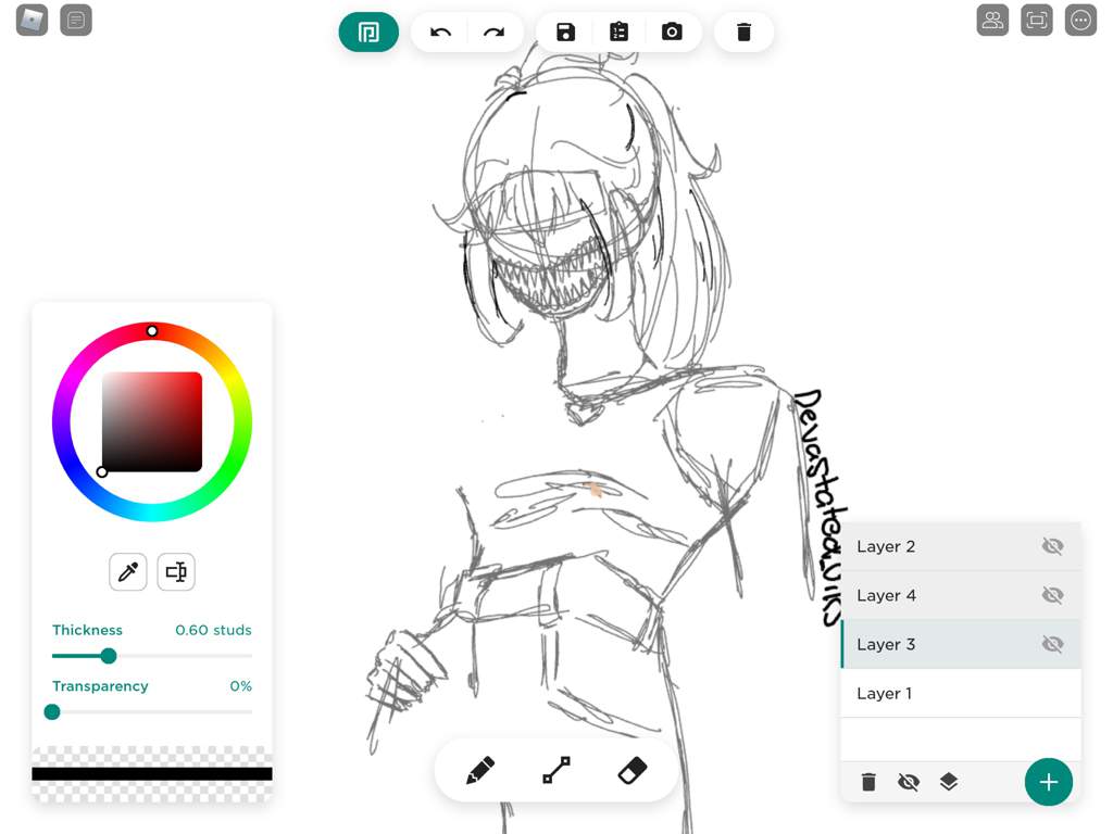 Art I did on free draw | Roblox Amino
