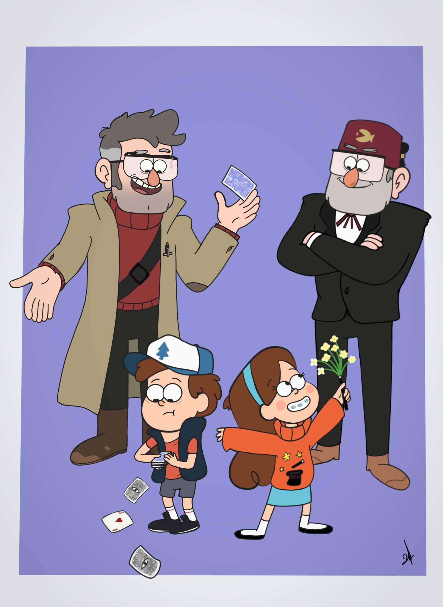 Reunión Familiar | Fanart | Gravity Falls Amino •Español• Amino