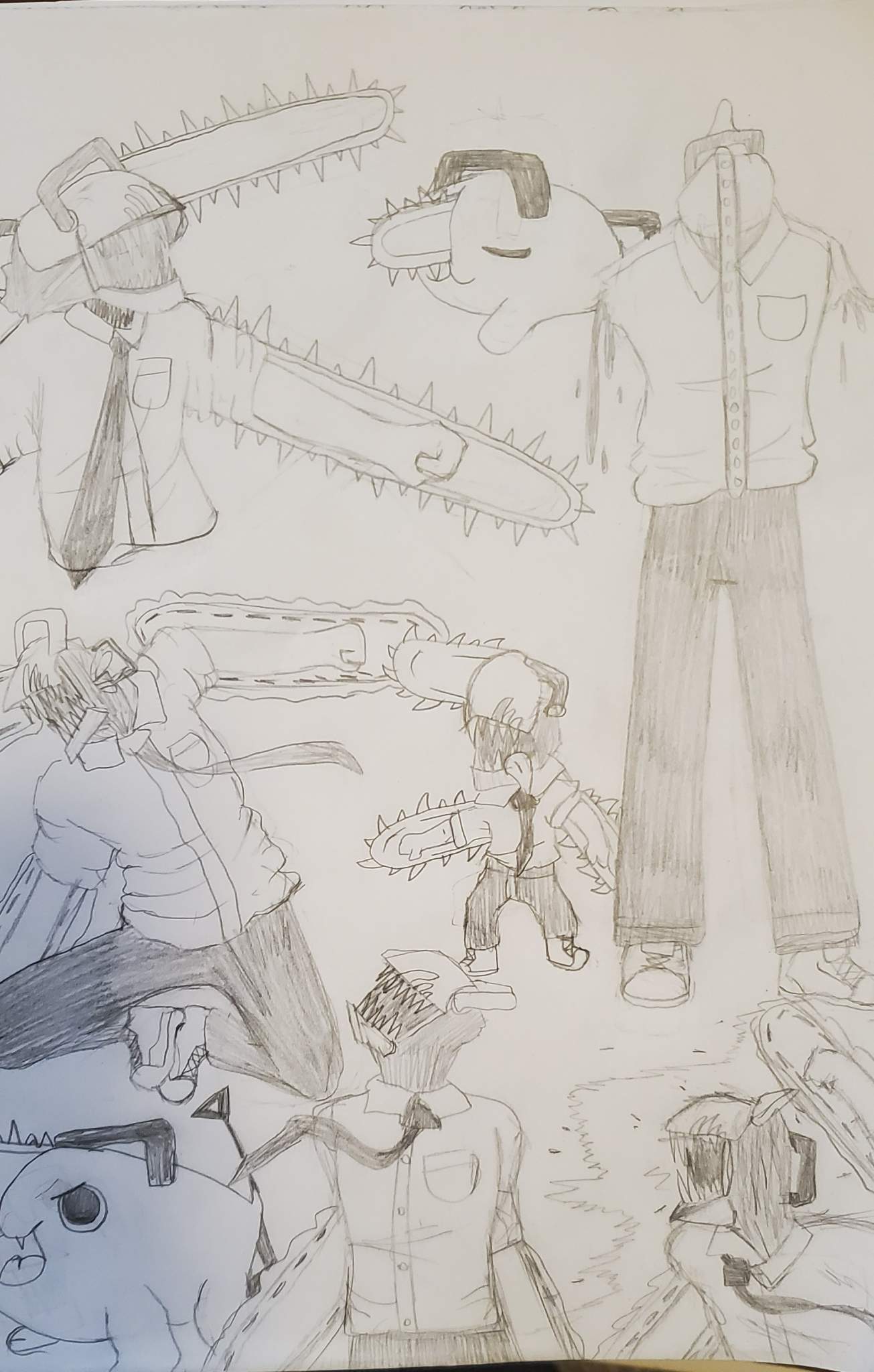 Chainsaw Man Sketches for Art Class | - Chainsaw Man Amino - Amino