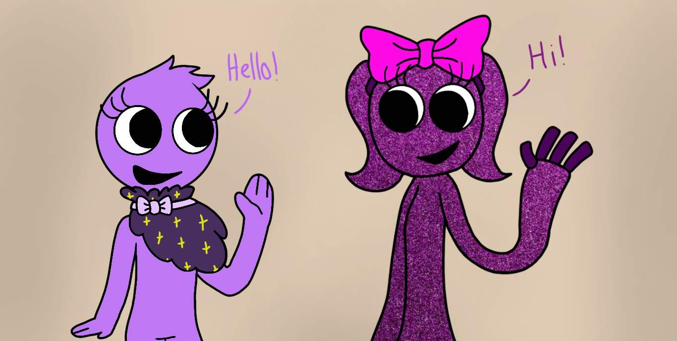 Violet meets Violet | Rainbow Friends! Amino