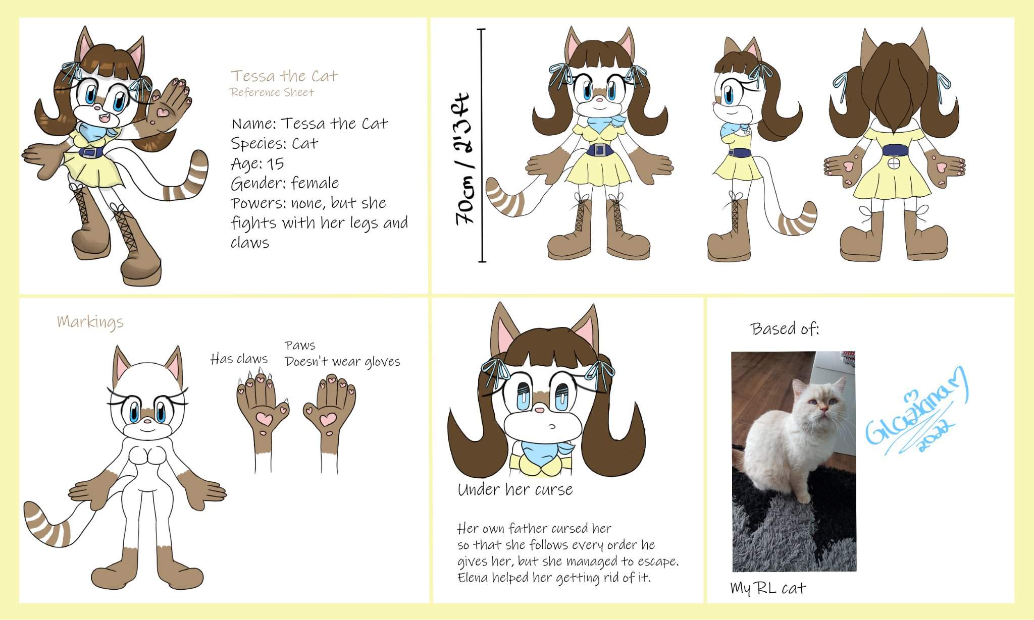 Tessa the Cat Ref sheet | Sonic the Hedgehog! Amino