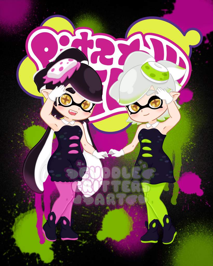 The Squid Sisters Stay Fresh 💖💚 Splatoon Amino 4656