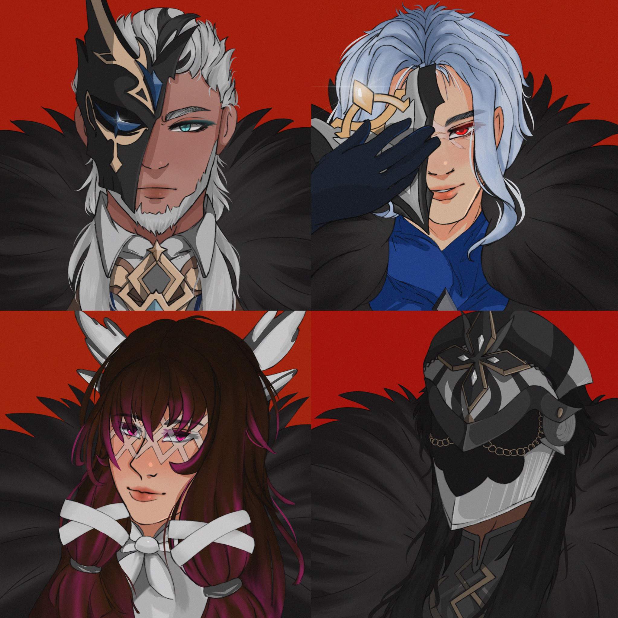 The 11 Fatui Harbingers //art// | Genshin Impact Amino