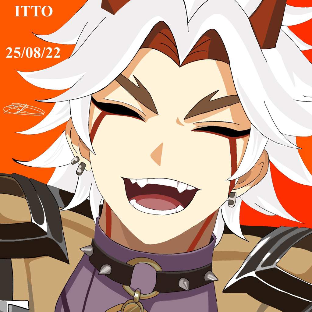 ARATAKI ITTO DRAWING | Anime Amino