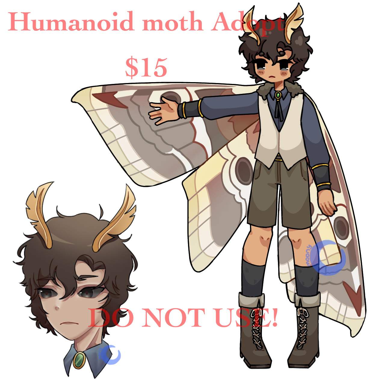 $15 humanoid moth adopt | ·Adopts· Amino