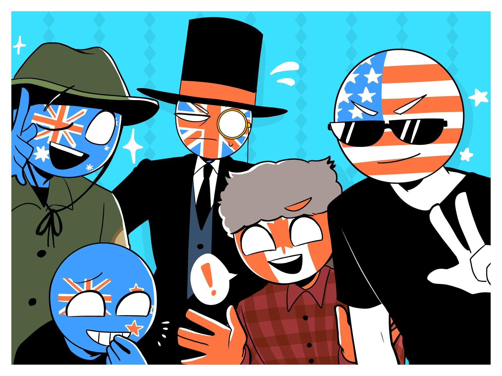 Семья англичан countryhumans картинки