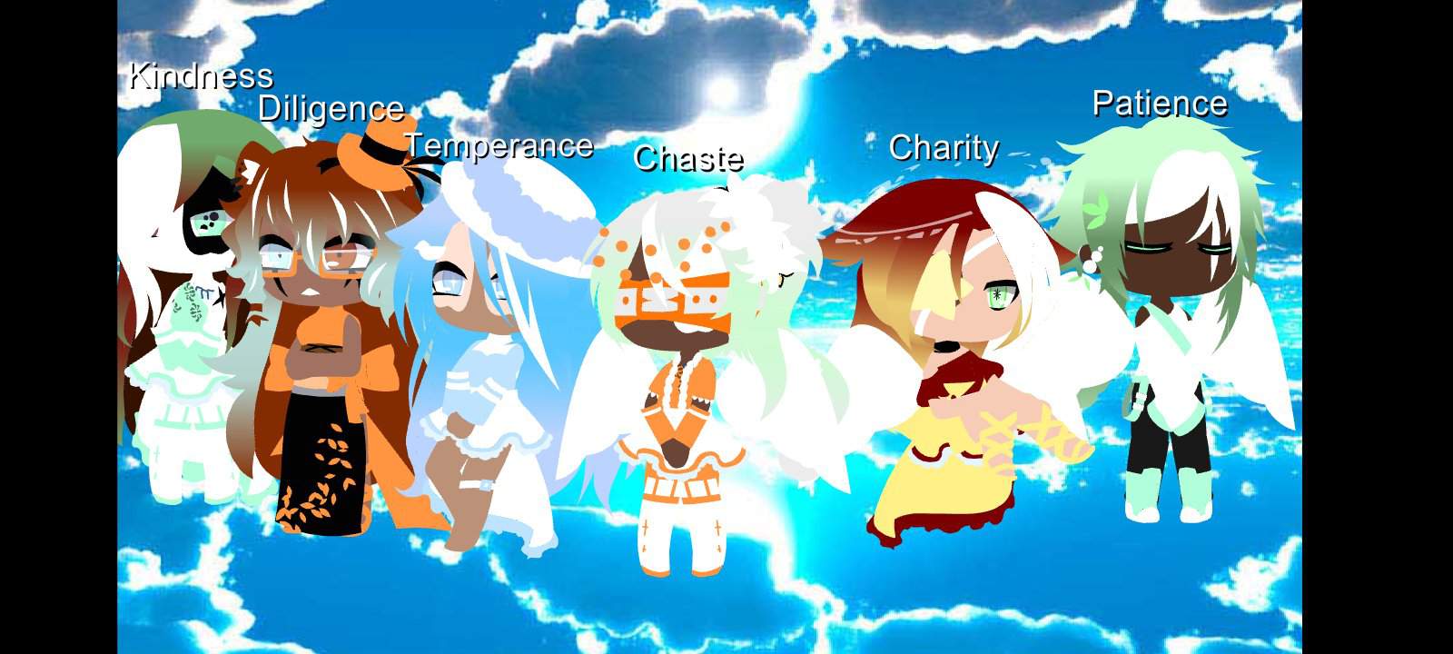 The 7 Holy Virtues + Their Opposites | gacha club Amino