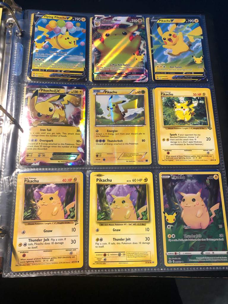 Pikachu Line Card Collection.