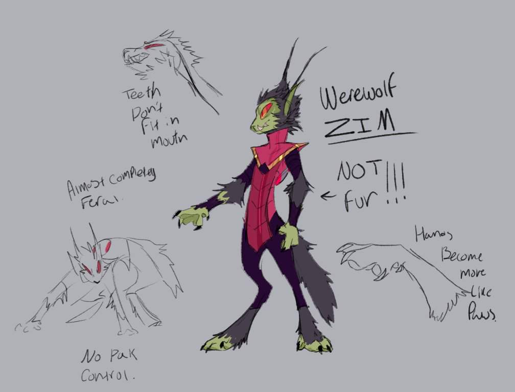 Werewolf (?) Zim | Invader Zim Amino