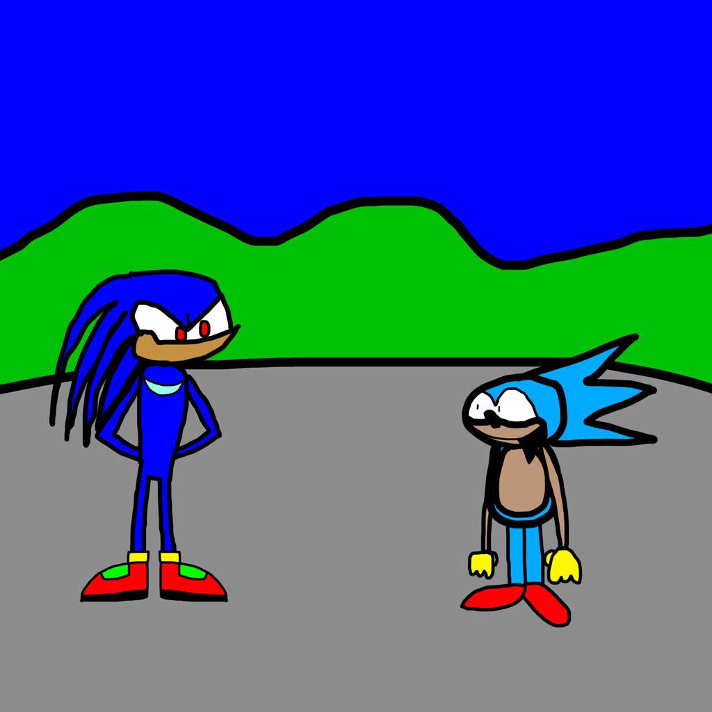 Blue Echidna meets Fake Hedgehog | Sonic.EXE Amino [ENG] Amino