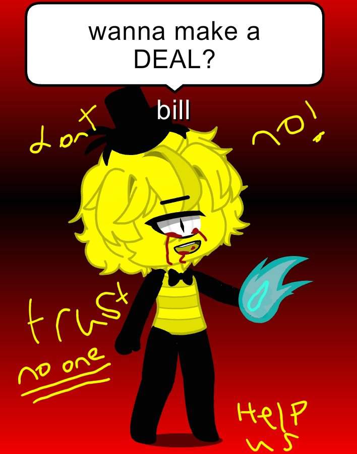 (Bill cipher): do you want to make a DEAL kid? | Gacha Club ☆ Amino