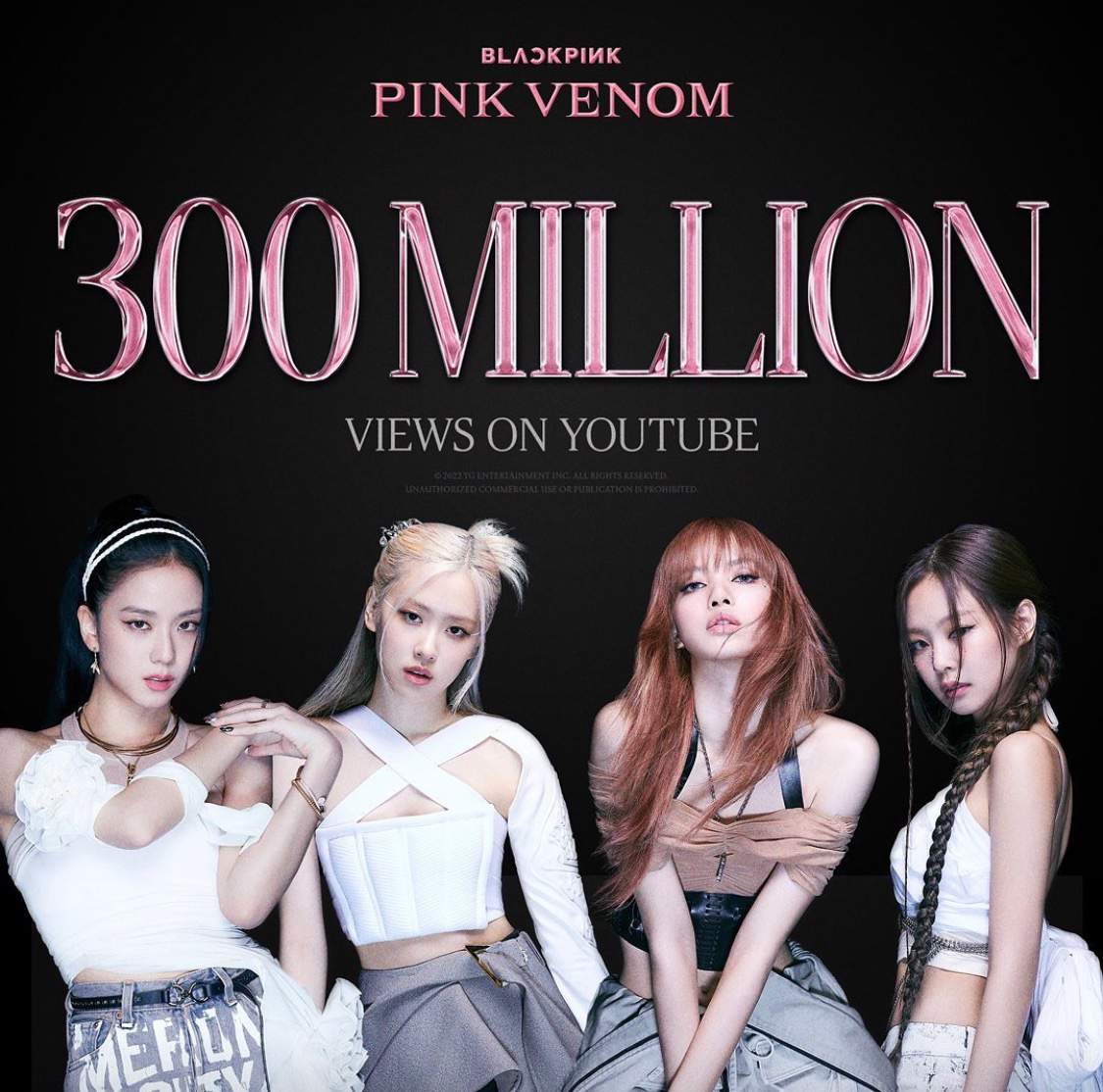 BLACKPINK 'Pink Venom' hits 300million veiws on Youtube | Kim Jennie Amino