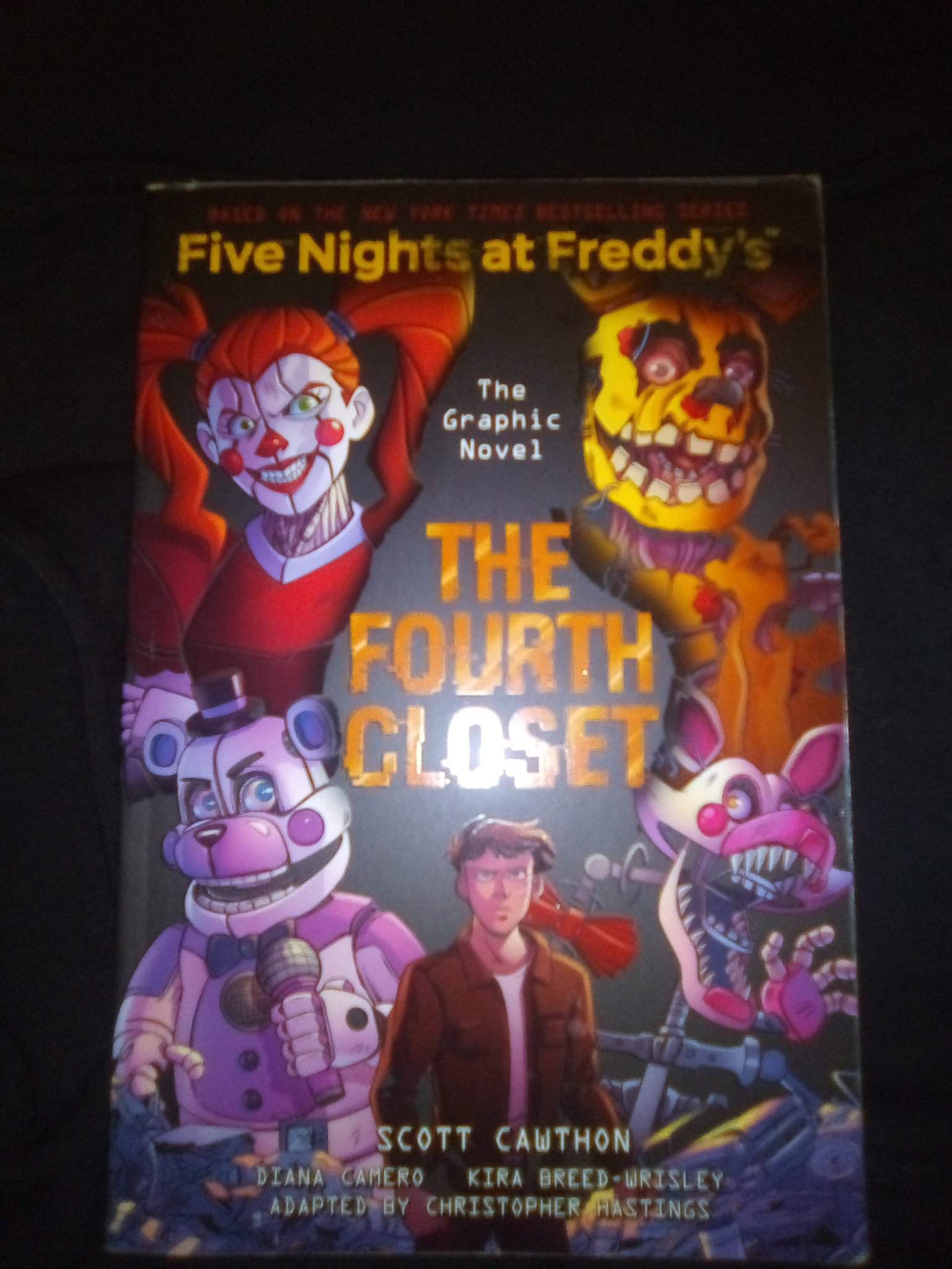 Hello I finally got one of the FNAF books | Five Nights At Freddy's Amino