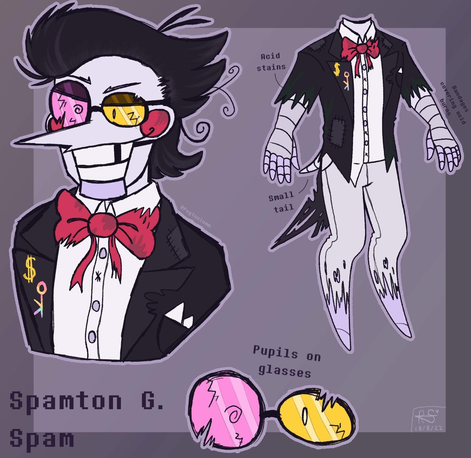 Spamton G. Spam (Spam) || Headcanon Redesign | Deltarune. Amino