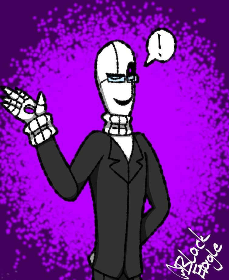 How I draw Gaster | •Undertale Amino