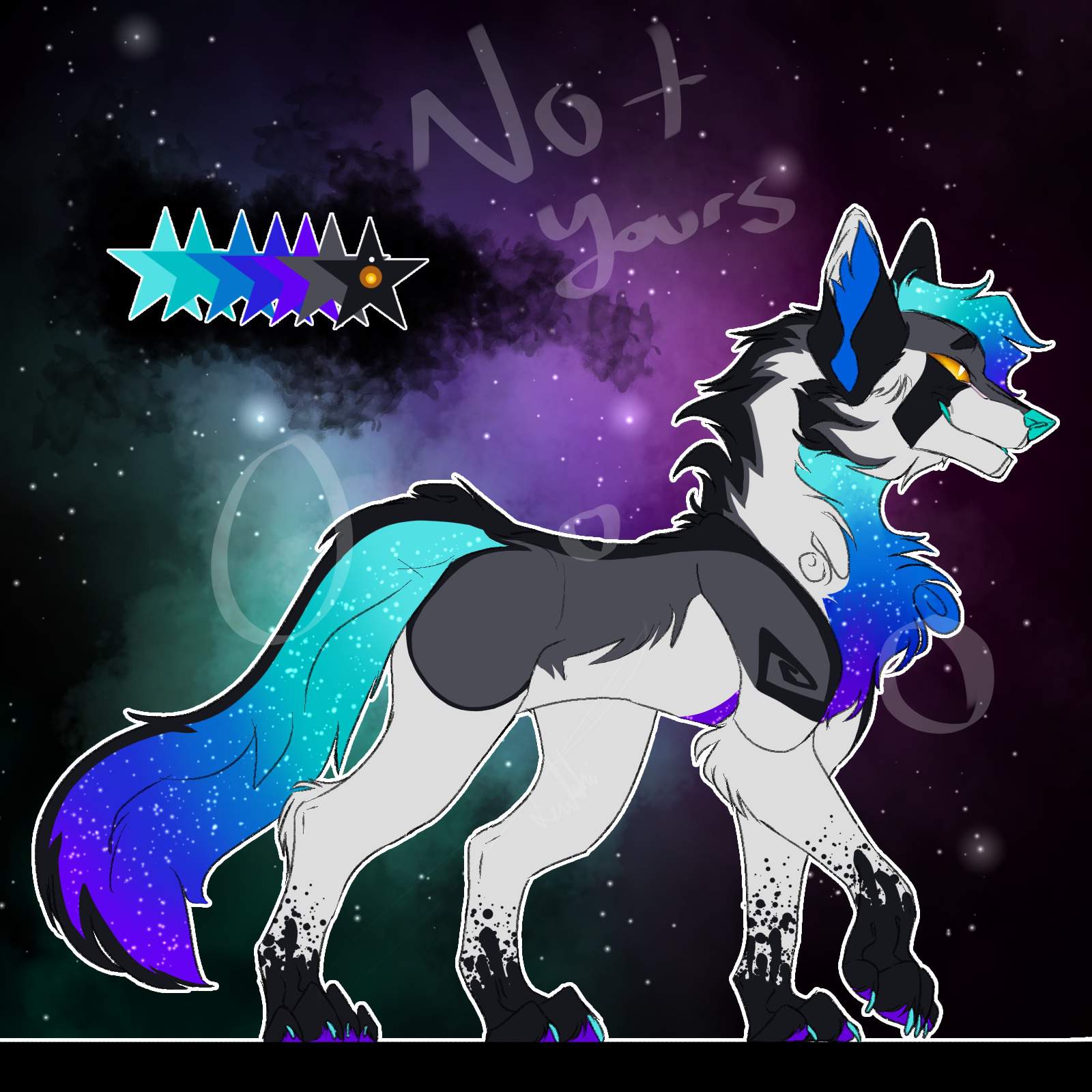 Comet Wolf Adopt💙💜 SOLD | Wolf Amino Amino