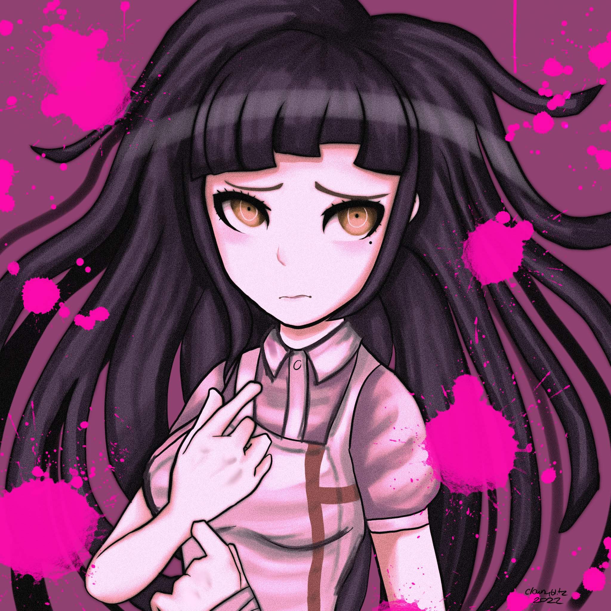 Mikan danganronpa style drawing | Danganronpa Amino