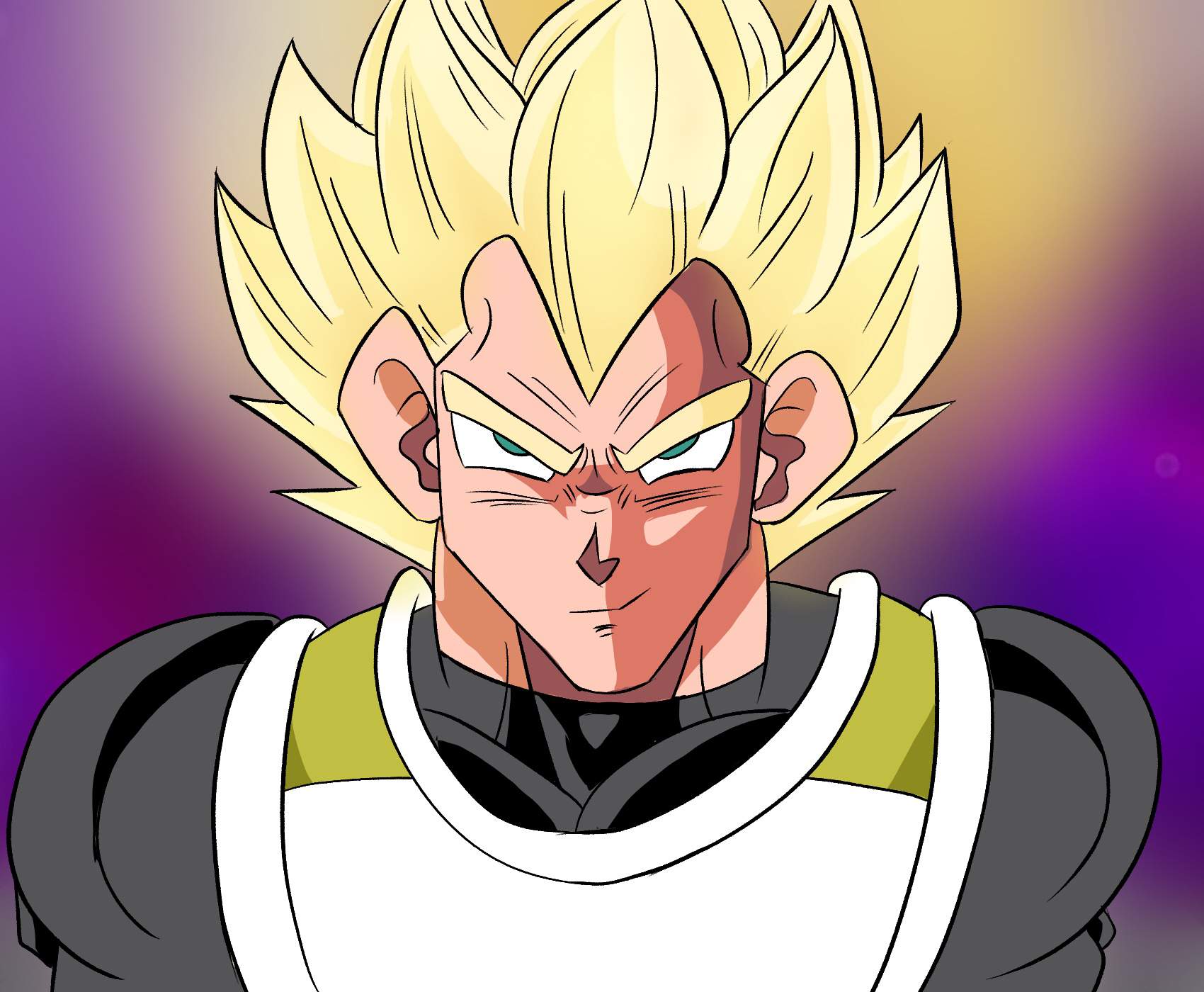 Super Saiyan Vegeta (DBS redraw) | DragonBallZ Amino