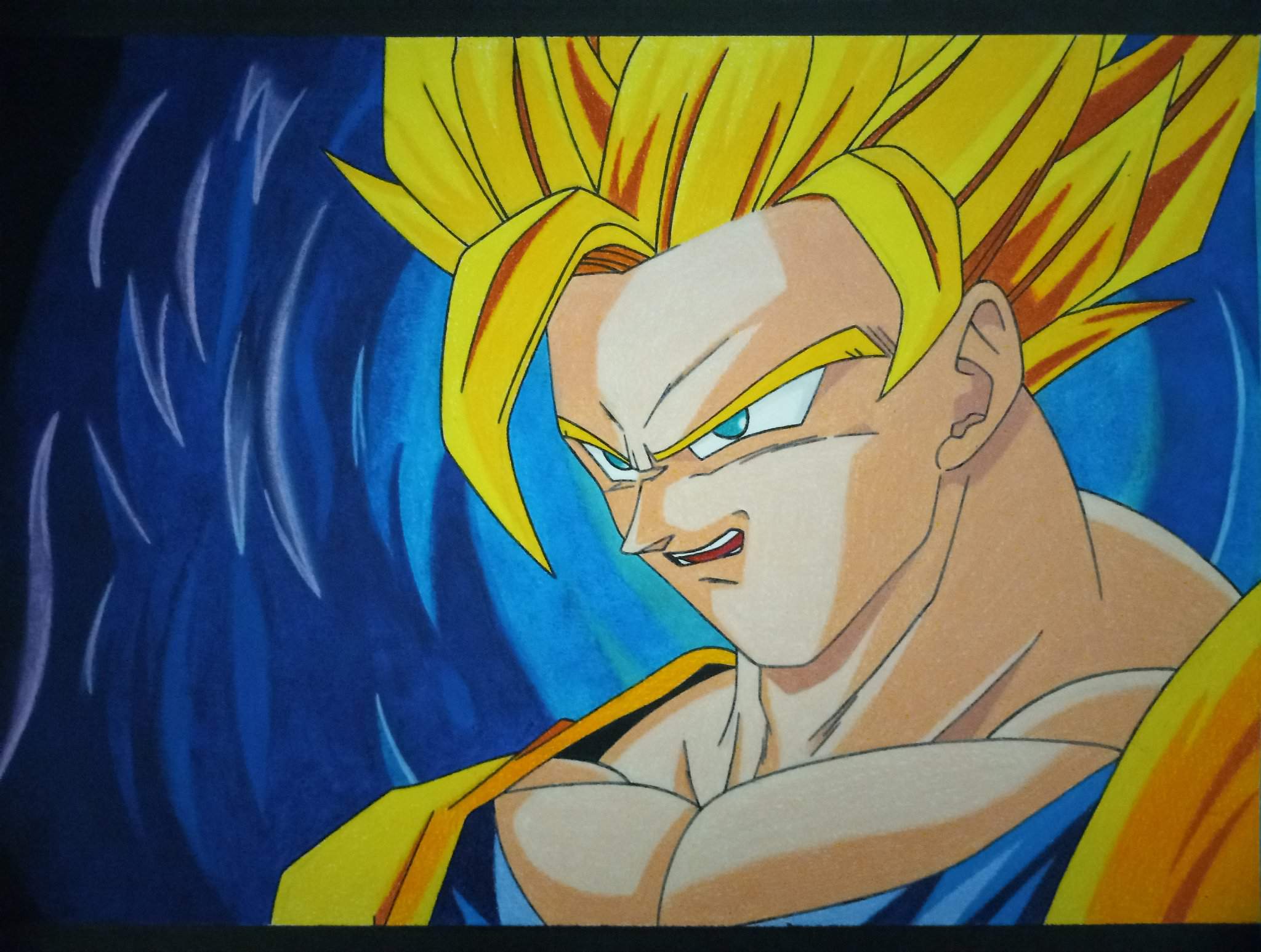 Mi mejor dibujo de goku ssj 2 | ArteMaster Amino