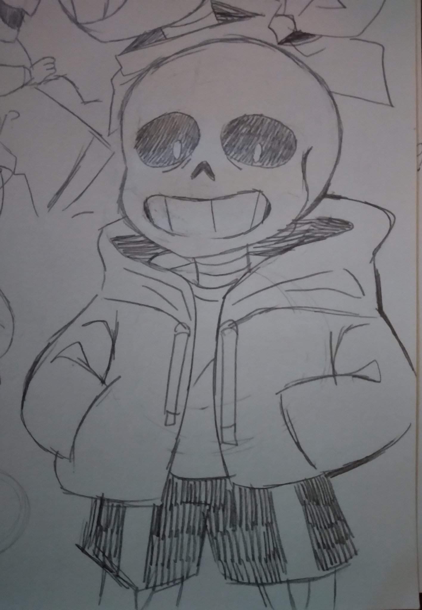 Sketches of classic!sans💙💀 | Undertale AUs Amino