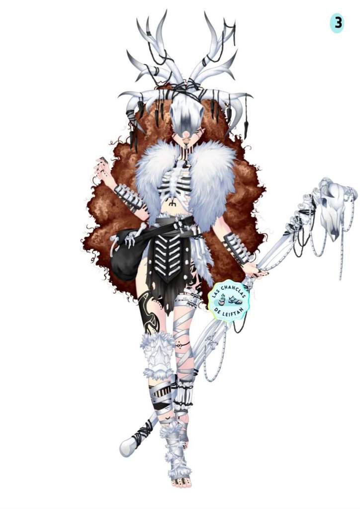 Eldarya Event Halloween déclinaisons tenue Bone Guardian Amour Sucré