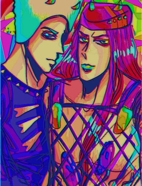 💖💙Finally I finished Anasui and Weather fanart💖💙 | JoJo Amino Amino