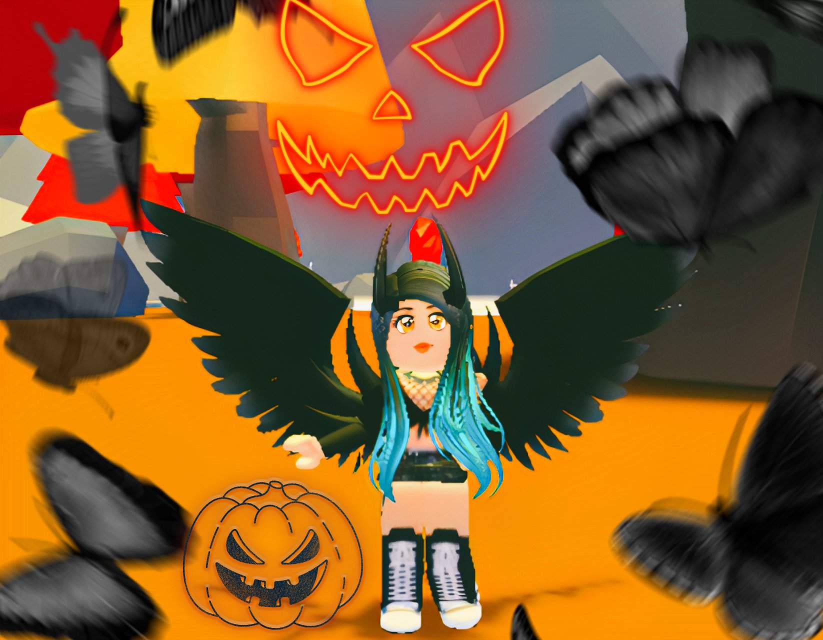 Feliz halloween 🧡💜🦇🕸️🕷️🍂🖤👹👺💀☠️💟 | • Roblox • Amino