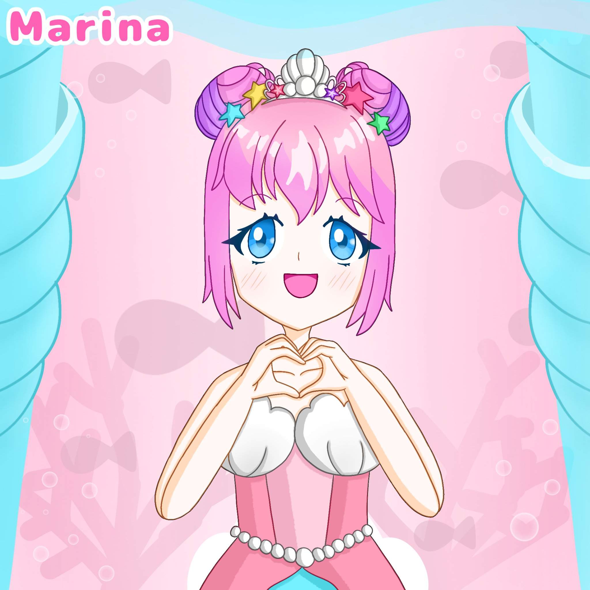 ACNH mermaid princess Marina 💖👑🧜‍♀️🐟 | Anime Art Amino