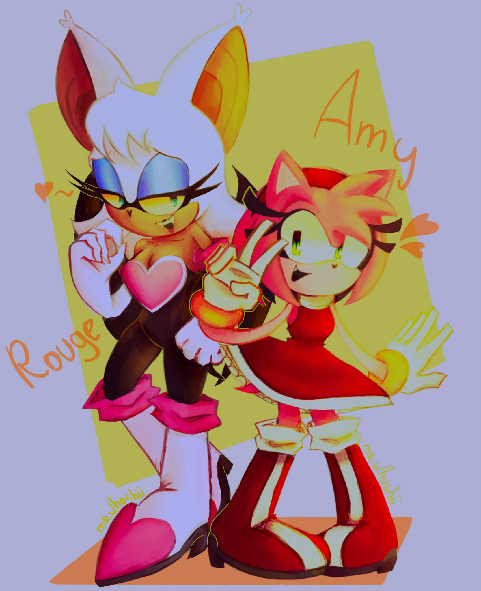 Rouge & Amy💗 | Sonic the Hedgehog! Amino