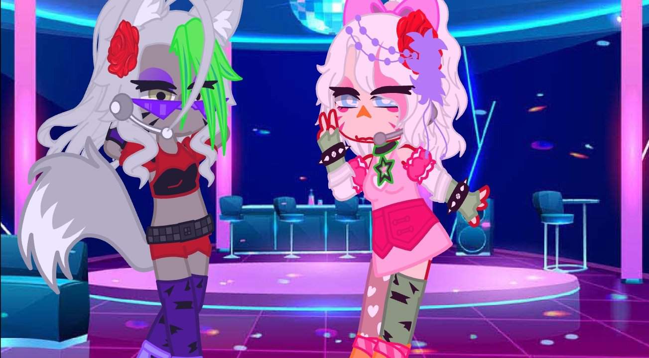 Roxanne Wolf and Glamrock Chica designs | ꧁꧂Gacha꧁꧂ Amino